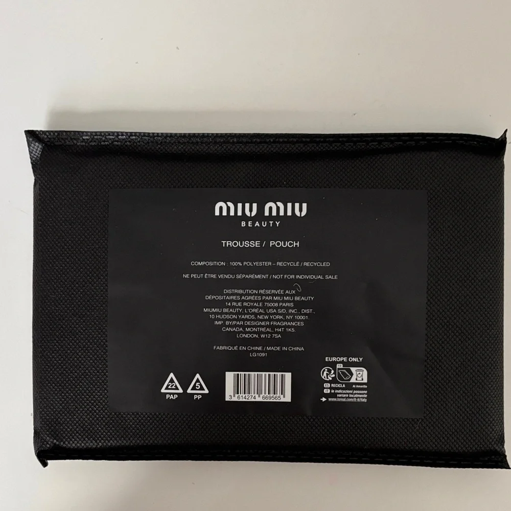 New - MIU MIU Beauty Trousse Pouch Clutch Bag